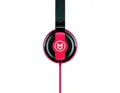 JOY30BR - Casque Supraaural Pliable Rouge/Noire avec Câble Anti-Node