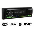 Autoradio 1 DIN avec DAB+, Bluetooth, USB, SD et kit mains libres