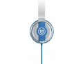 JOY30WB - Casque Supraaural Pliable Bleu/Blanc avec Câble Anti-Node