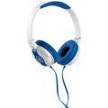 JOY30WB - Casque Supraaural Pliable Bleu/Blanc avec Câble Anti-Node