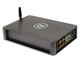 Amplificador de 4 canales clase D con procesador de audio y Bluetooth