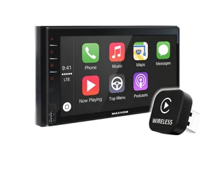 Monitor da 6,8 pollici con CarPlay, Android Auto e navigazione Online + adattatore 347ADCPAAWL USB Wireless 