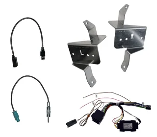 Kit étrier + Harnais P&P AN900 - AN900DAB + Interface commande au volant CAN-BUS Ford Transit 19