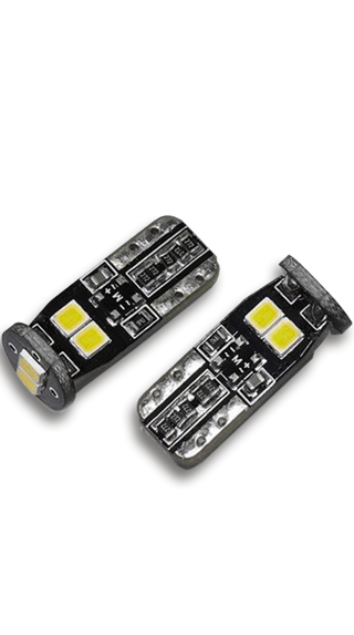 Bombillas LED Serie Power W5W 12V 2.3W 6000K – 500 lúmenes – 6 chips 2835