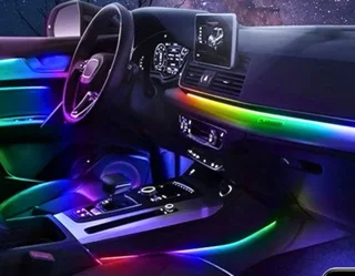 Kit LED interior para coche con 256 colores y control inalámbrico