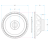 165mm (6.5”) 2-Way Coaxial Speaker