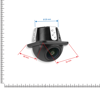 Easy-Fit Universal Flush-Mount Reversing Camera 45°, AHD/CVBS Switchable