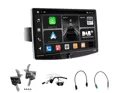 Système sur mesure composé de moniteur T1003DAB ANDROID 13 écran QLED 1920x1080 10' capacitif, corps 1din + supports, câblage P&P et interface de commande au volant CAN-BUS pour Ford Transit à partir de 2019
