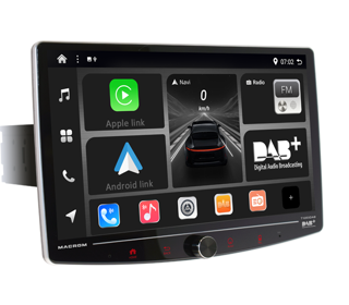 Sistema multimedia ANDROID 13 Pantalla táctil QLED 1920x1080 CarPlay y Android Auto inalámbricos