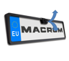Universal EU Licence Plate Holder with Integrated Reversing Camera