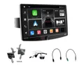 Sistema a medida compuesto por monitor T1003DAB ANDROID 13 pantalla QLED 1920x1080 10'' capacitiva, cuerpo 1din + soportes, Cableado P&P e interfaz de mandos al volante CAN-BUS para Ford Transit desde 2019