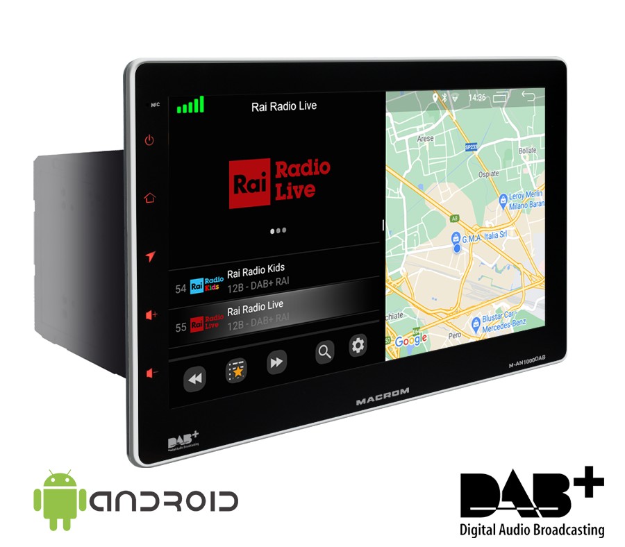 Macrom commercialise un autoradio 1 DIN sous Android 10 à prix